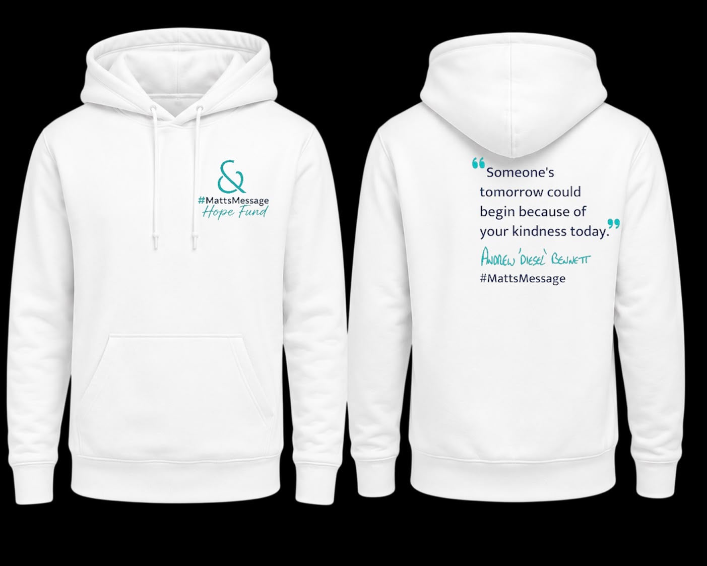 Men's White Hoodie