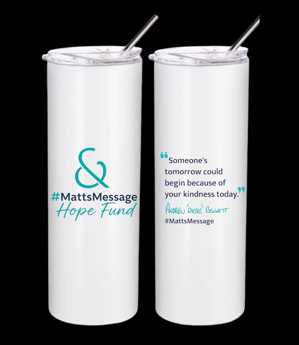 20oz Matts Message Tumbler
