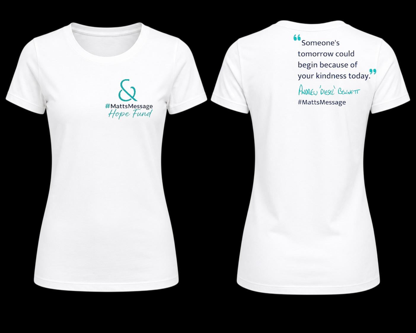 Ladies White Short Sleeve Sports T Shirt